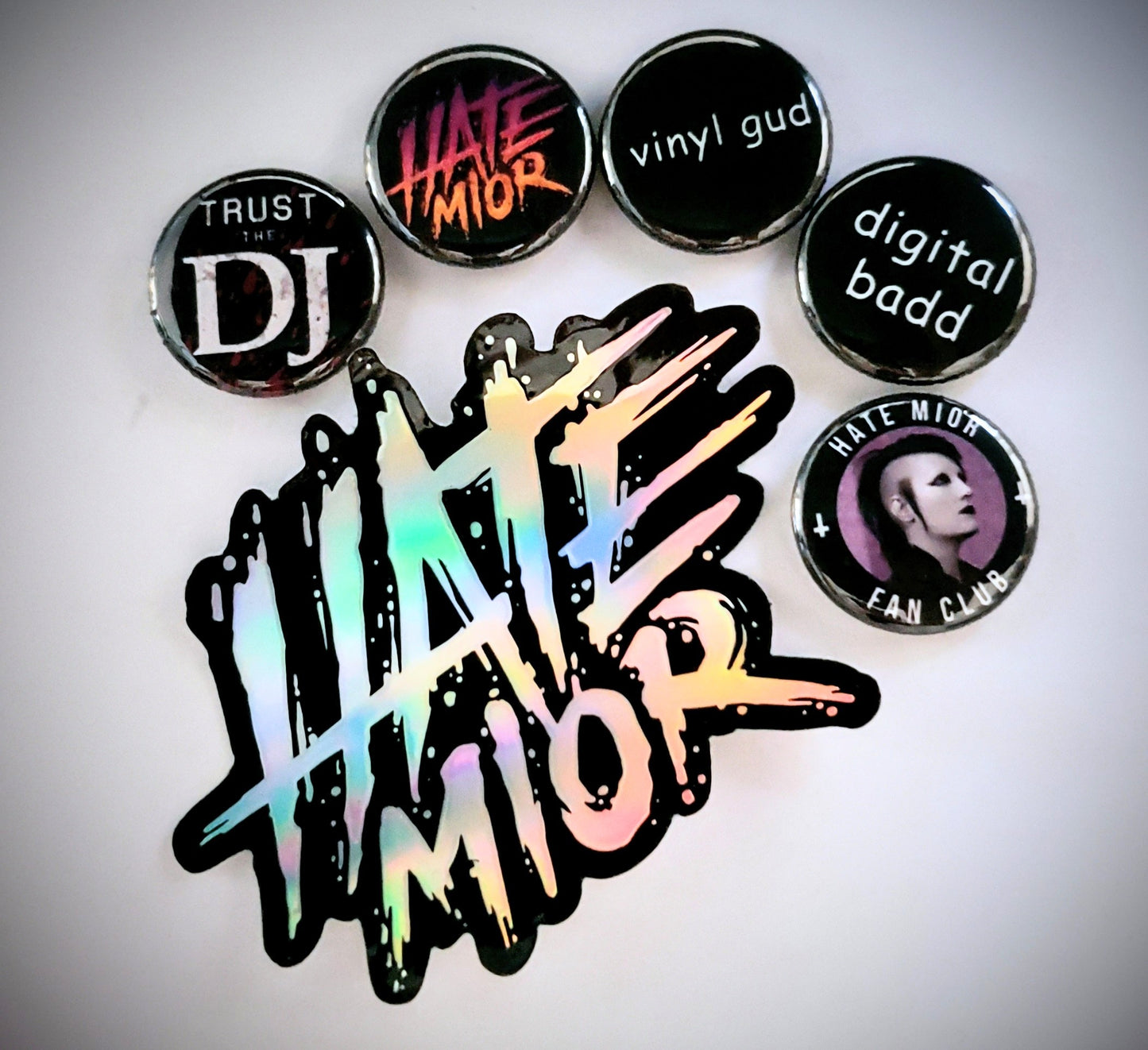 HM holographic sticker