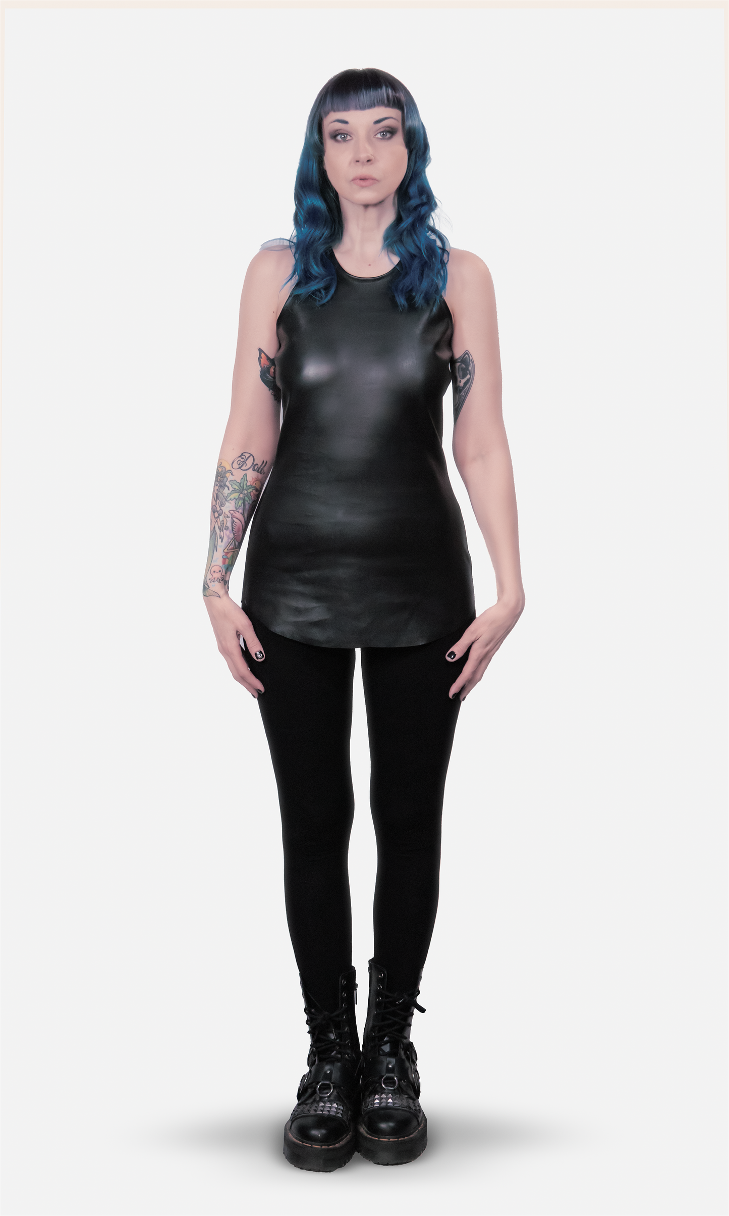 Clarice Lambskin Racerback Tank