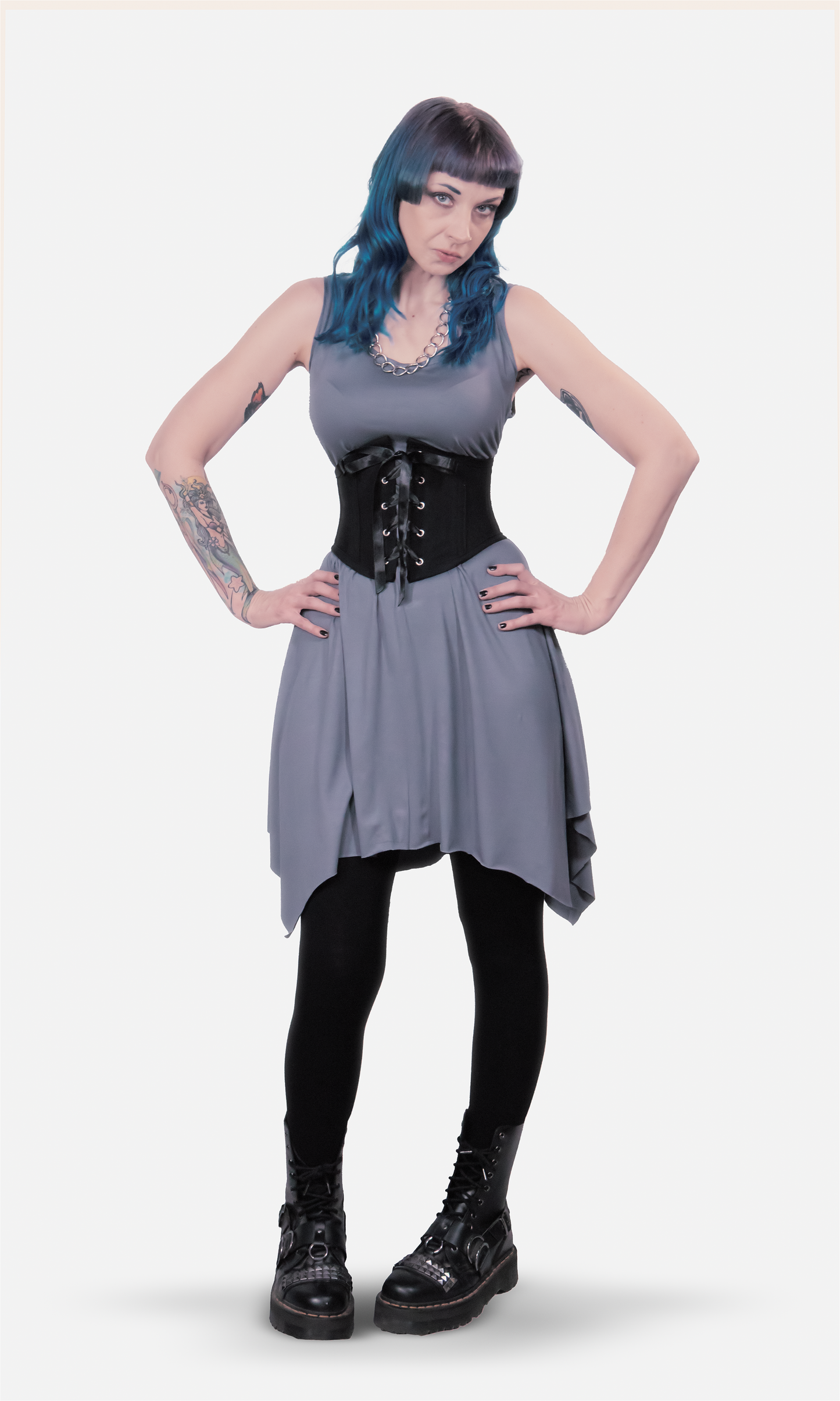 Black Canvas Waspie