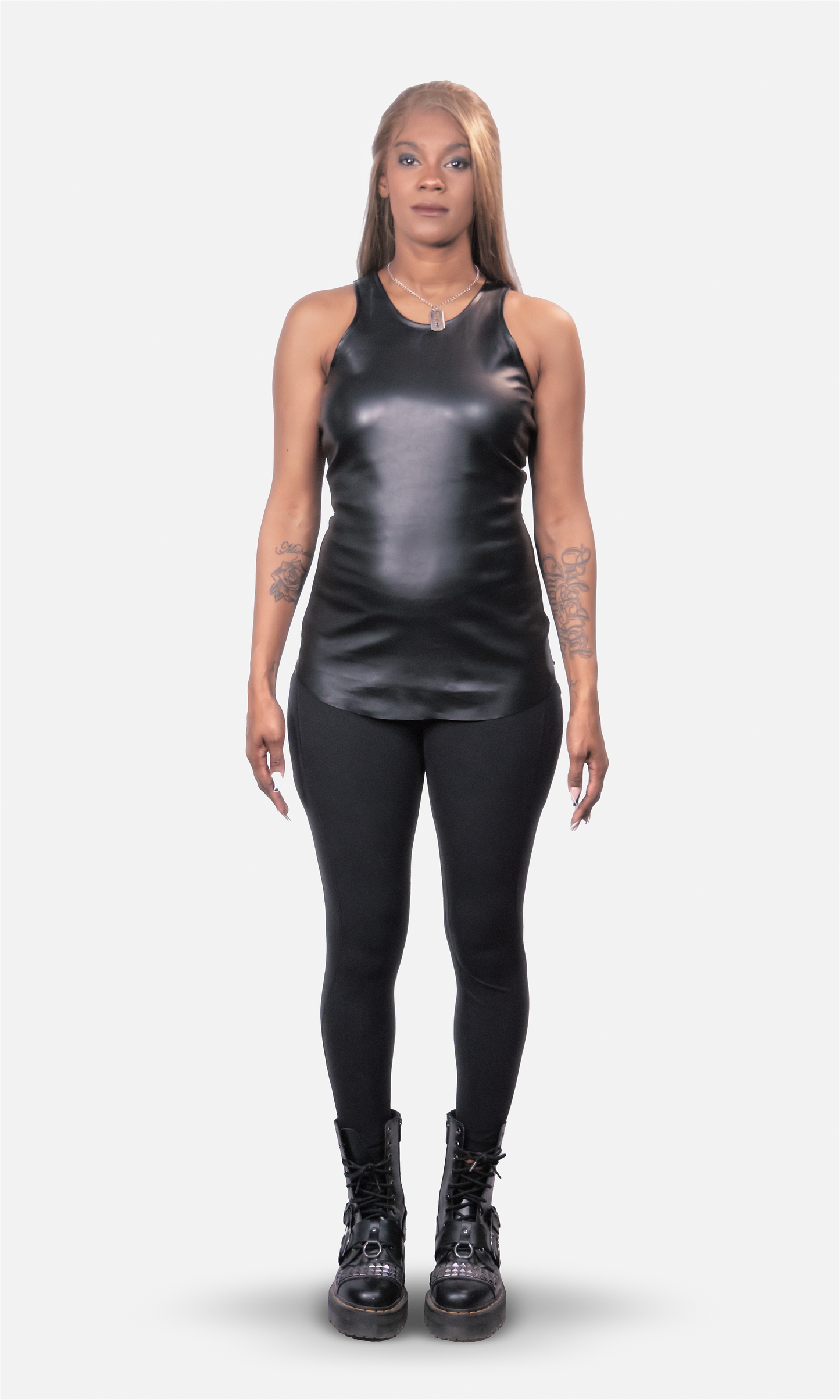 Clarice Lambskin Racerback Tank