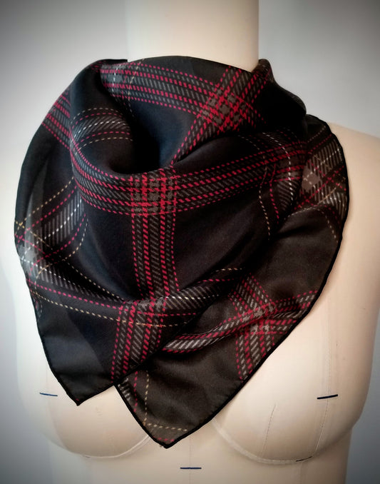 Tartan Silk Habotai Pocket Square