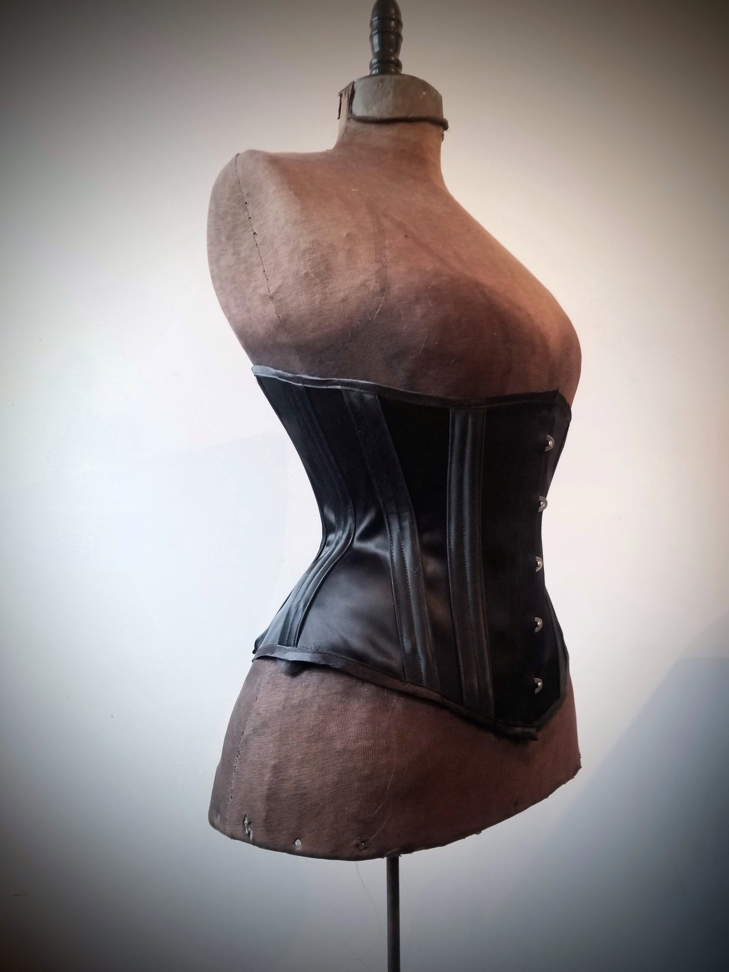 Black Satin Underbust