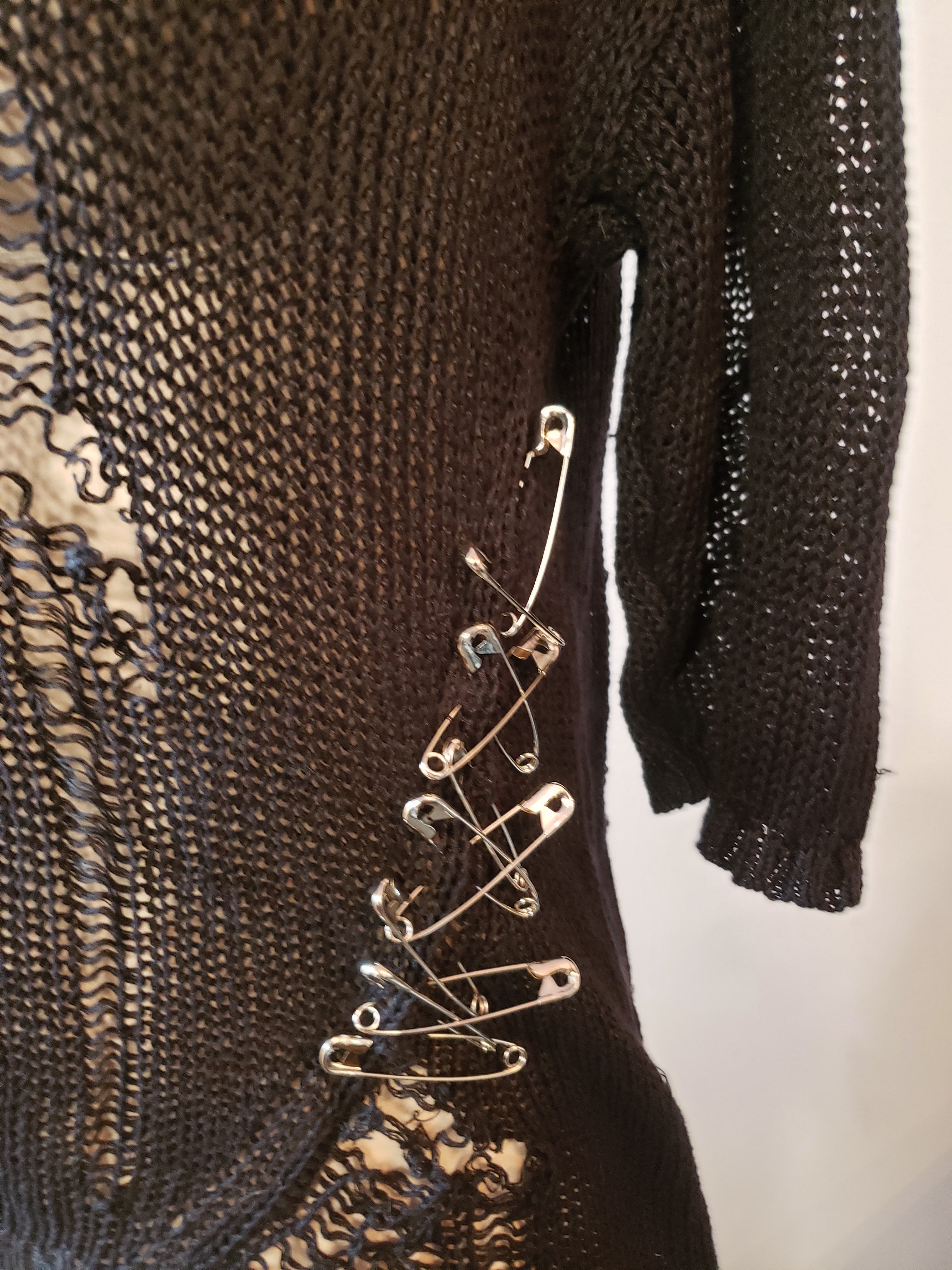 XS upcycled loose knit sweater